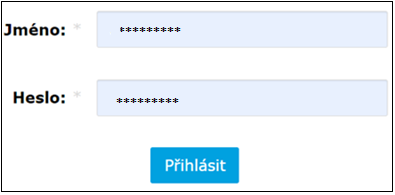 Přihlášení uživatele